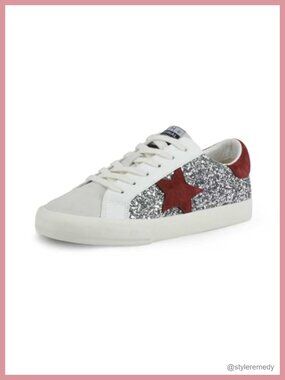 Women's Fashion Sneakers Low Top Slip On Star Tennis Shoes Comfortable Walking